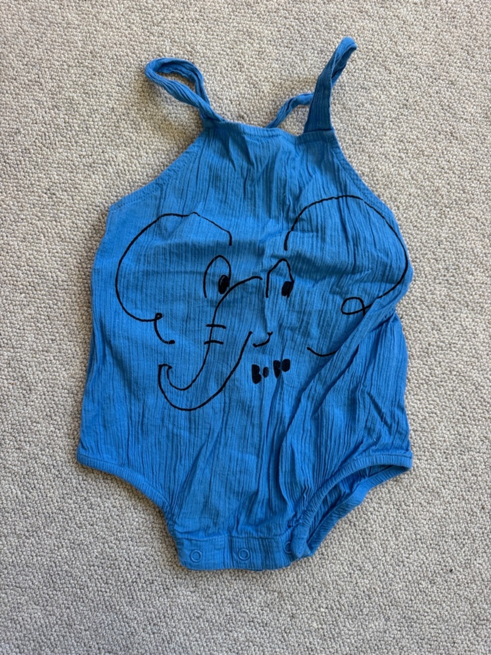 Bobo Choses Blue Elephant Romper